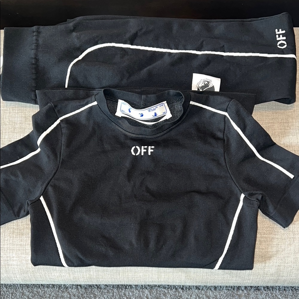 Authentic Off White matching athleisure set